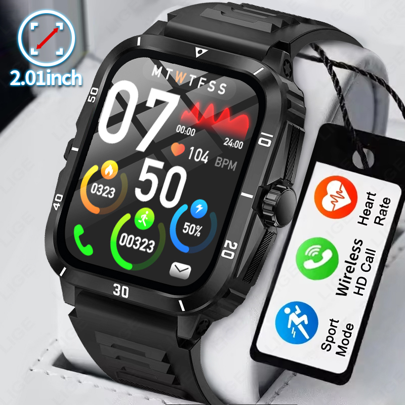 Smartwatch Latest Watches For Men - 2.01 Screen Smart Watch Bluetooth Call