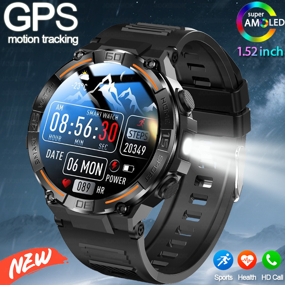 Smartwatch Watches For Men With Gps - 2026 New Military Outdoor Smart Watch