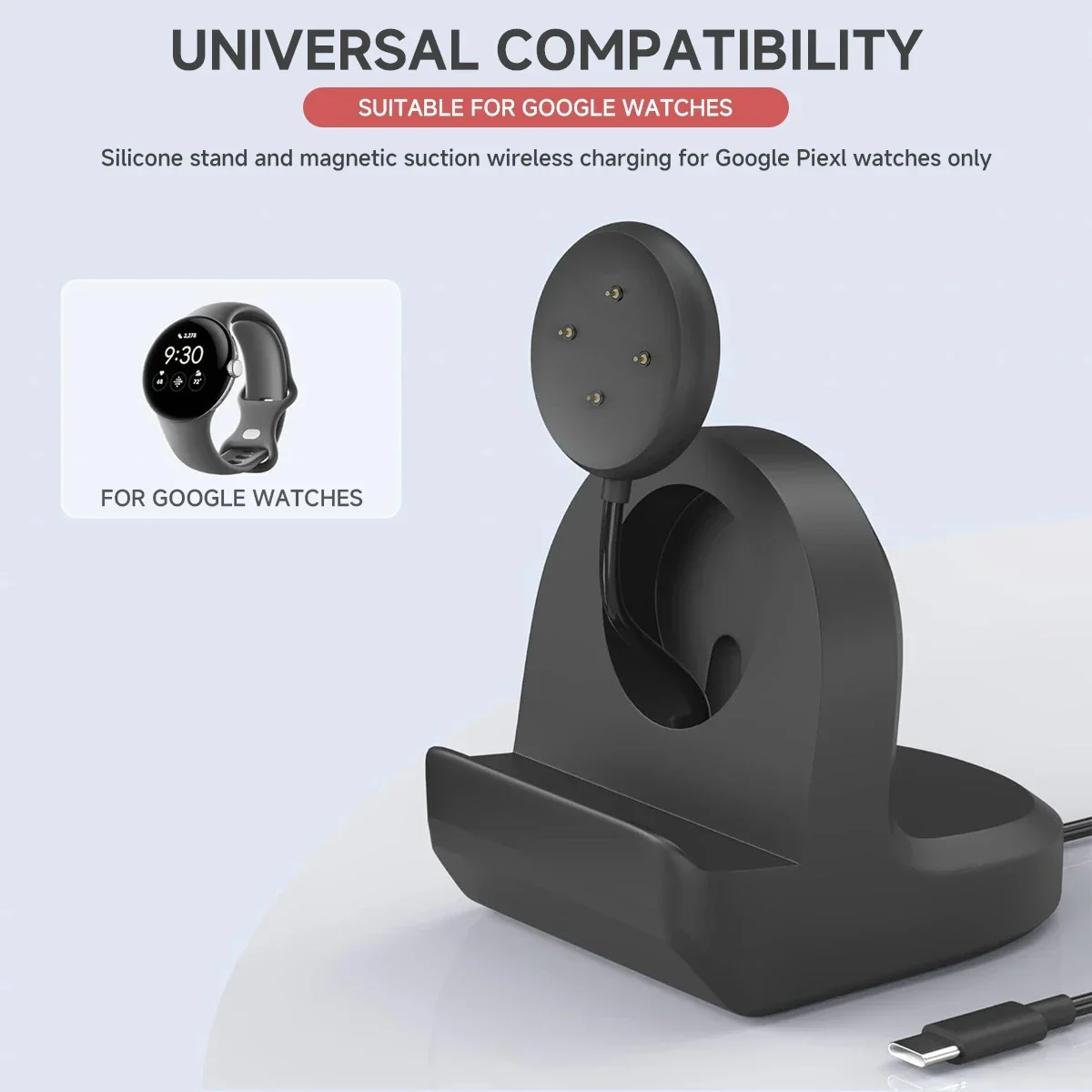 Soft Silicone Charger Cradle D - Watch Charging Dock review and price