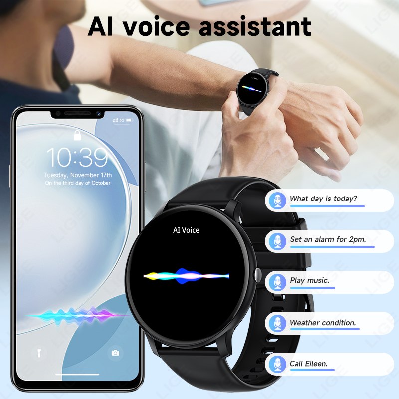 LIGE Bluetooth Call Women Smar - Smartwatch Latest Watches For Men review and price