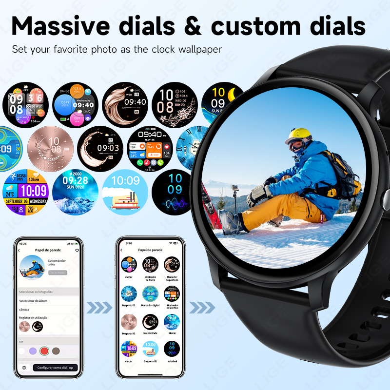 LIGE Bluetooth Call Women Smar - Smartwatch Latest Watches For Men review and price