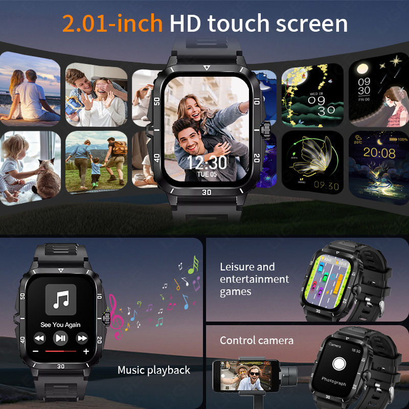2.01 Screen Smart Watch Blueto - Smartwatch Latest Watches For Men review and price