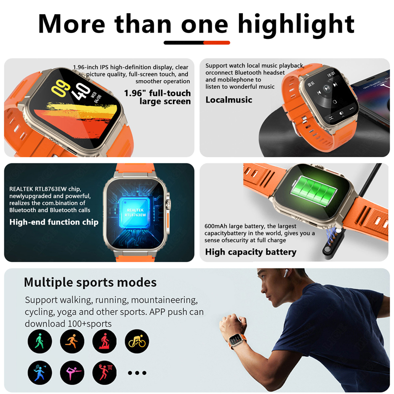LIGE 600mAh high-Capacity Smar - Smartwatch Latest Watches For Men review and price