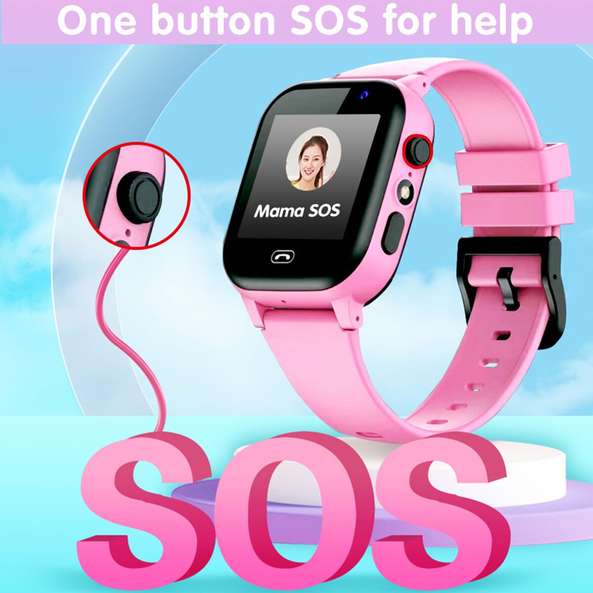 Kids Smart Watch SOS Call Outd - Smartwatch Watches Gift For Girls review and price