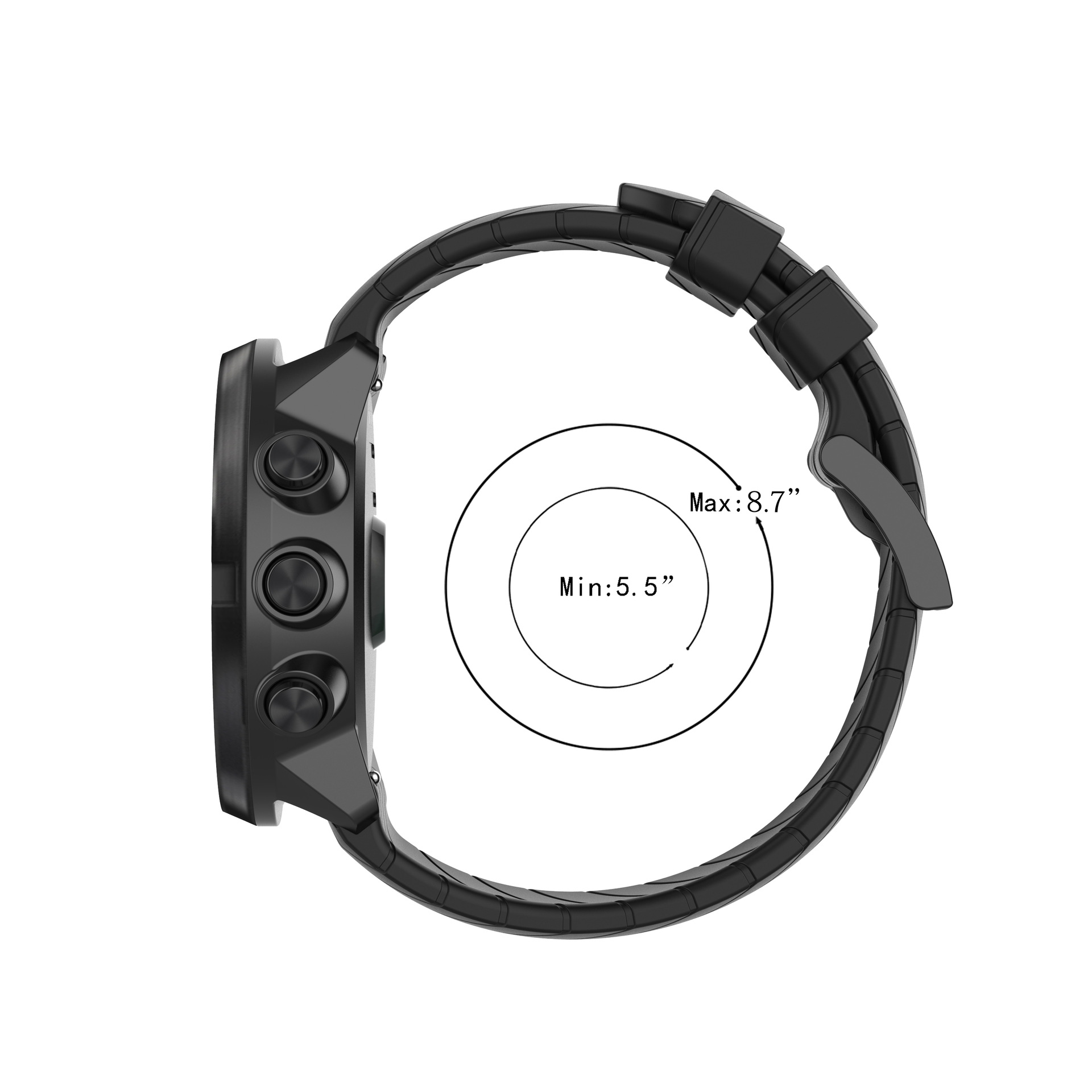 Silicone Strap for suunto 9 ba - Fossil Watches Smartwatch Hybrid review and price