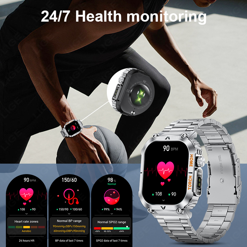 LIGE Men Outdoor Smartwatch 20 - Smartwatch Latest Watches For Men review and price