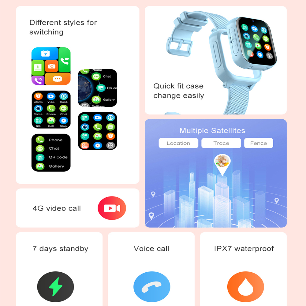 Smart Watch Kids 4G GPS WIFI V - Smartwatch Watches Gift For Girls review and price