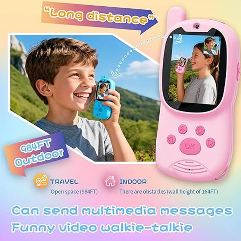 Walkie Talkies Cute 2Pack Rech - Smartwatch Watches Gift For Girls review and price