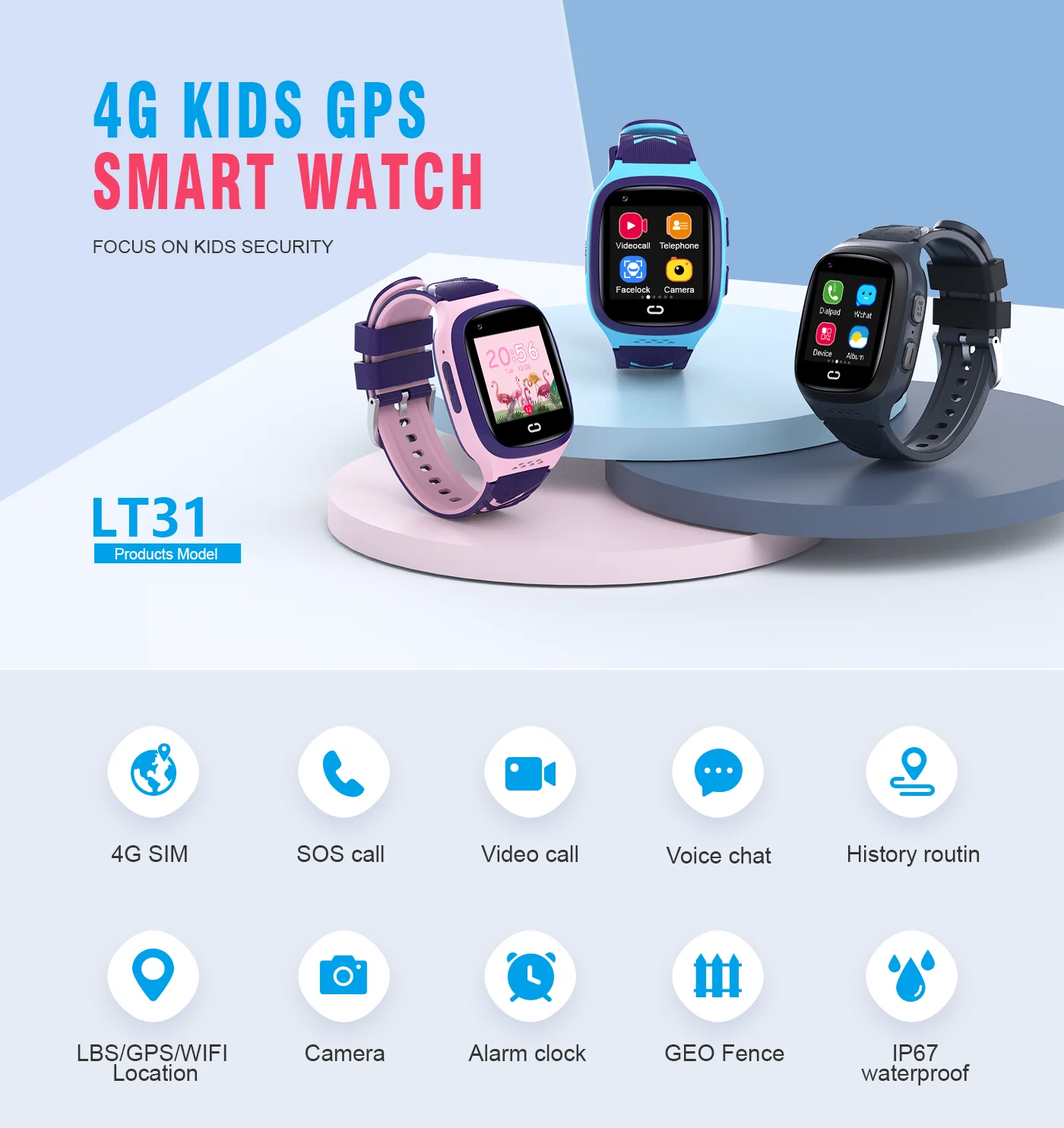 4G Kids Smartwatch SOS Waterpr - Smartwatch Watches Kids review and price