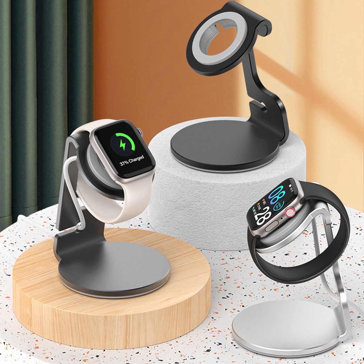Aluminum Bracket Charger Dock  - Watch Charging Dock review and price