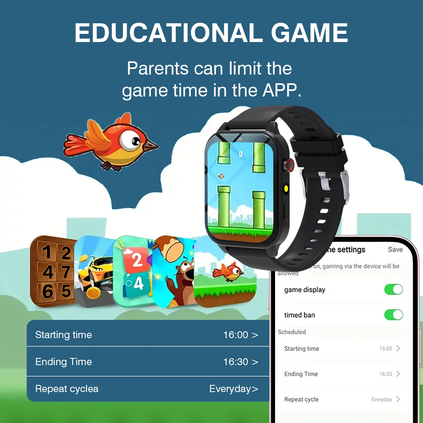 Kids′s Smart Watch 18 Games Ca - Smartwatch Watches Gift For Girls review and price
