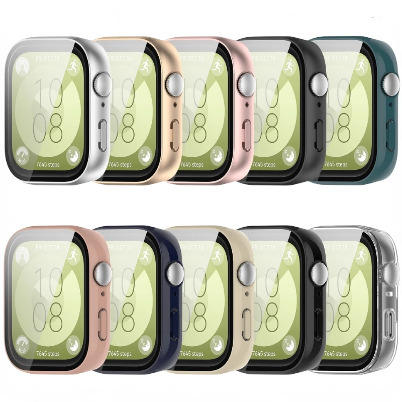 PC Case+Tempered Glass For Hua - Huawei Smartwatch Watch Fit review and price