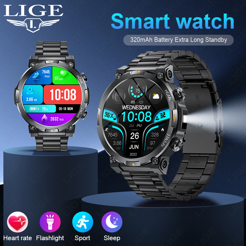 LIGE Outdoor Sports Smart Watc - Smartwatch Latest Watches For Men review and price