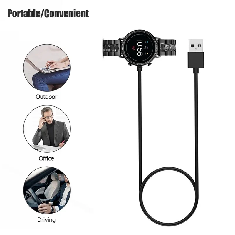 1M USB Magnetic Fast Charger D - Fossil Watches Smartwatch Charger review and price