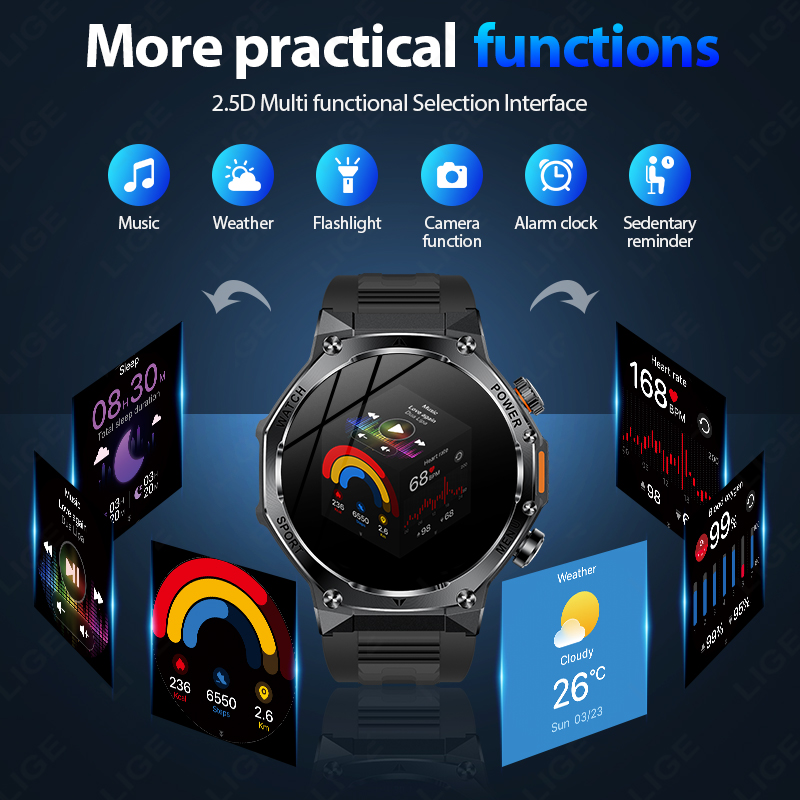 LIGE New Men 800mAh Ultra Long - Smartwatch Latest Watches For Men review and price