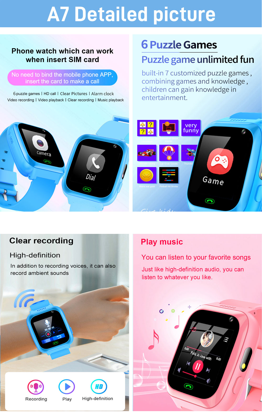 2G 4G Kids Smart Watch Phone G - Smartwatch Watches Gift For Girls review and price