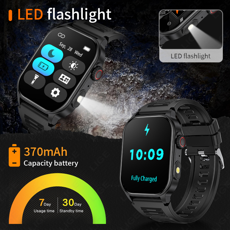 LIGE Smart Watch for Men 3ATM  - Smartwatch Latest Watches For Men review and price
