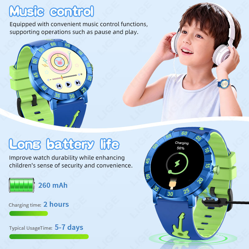 LIGE 2026 HRV Kids Smart Watch - Smartwatch Watches Useful Gift For Boys review and price
