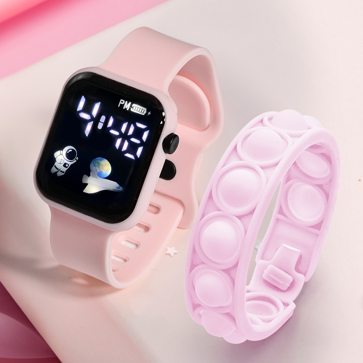 2PCS Children's Smart Watch Br - Smartwatch Watches Gift For Girls review and price